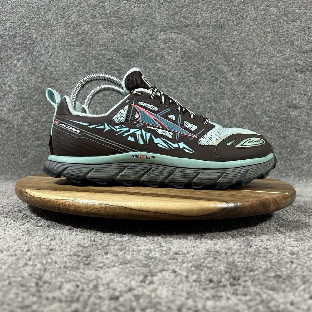 Altra Lone Peak 3.0 Women’s Size 8 Brown Teal Zero Drop Trail Running Shoes Used